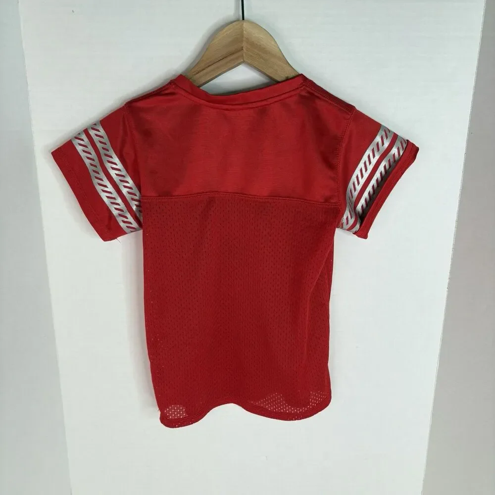 Nebraska Cornhuskers Jersey, Youth Small, Red, 1869, Short Sleeve, Russell - Picture 2 of 5